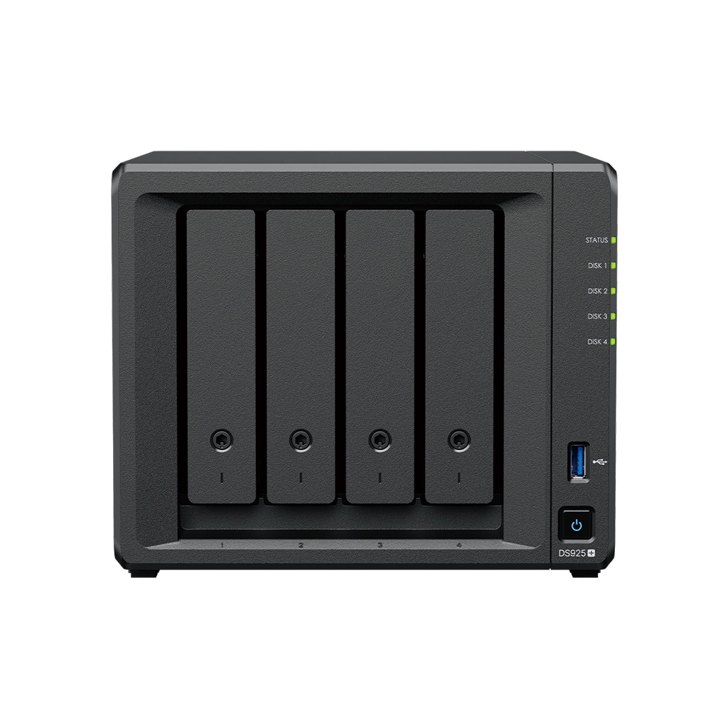 Synology DiskStation DS925+ — widok z przodu